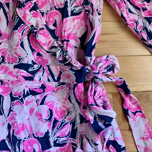 Lilly Pulitzer Jessalynne Romper in “Inky Navy Flamingle” - Picture 5 of 7